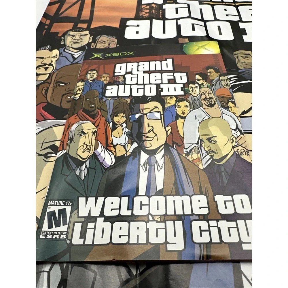 Grand Theft Auto 3 III The Xbox Collection (Microsoft Xbox, 2003) Complete w Map